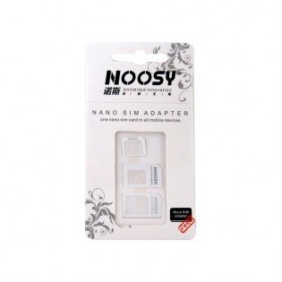Адаптер Nano Sim 3in1 Noosy White
